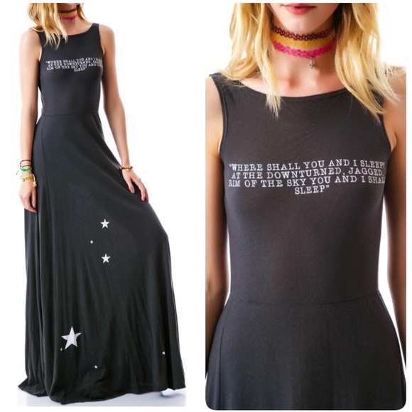 Wildfox Womens Maxi Knit Skirt Navy XS New